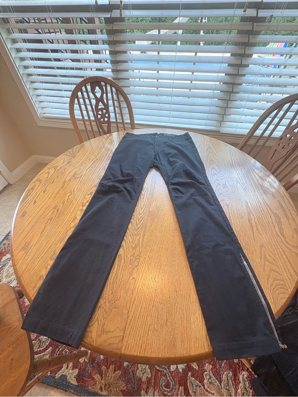 Wings + Horns Men’s Size 32 Black Button Fly Chino Pants 32.5” inseam